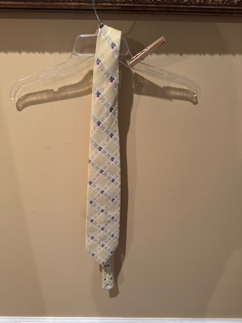 Vintage Don Loper Tie | Cherry Design | Logo | Retro 70s